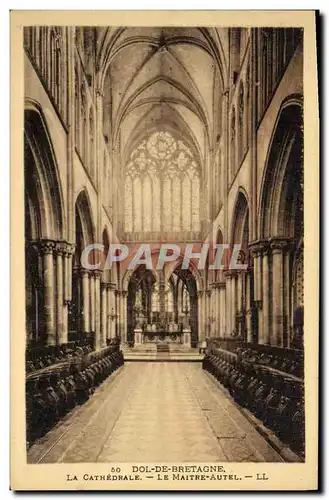 Cartes postales Dol de Bretagne La Cathedrale Le Maitre Autel