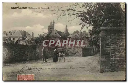 Cartes postales Dol Vue prise du boulevard de Miniac