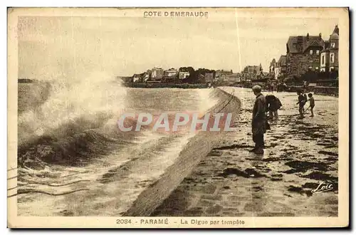 Ansichtskarte AK Parame La Digue par tempete