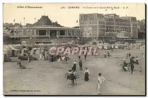 Cartes postales Dinard le casino et la grand hotel royal