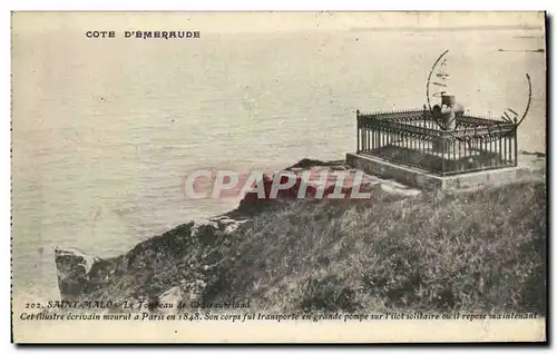 Cartes postales Saint Malo Le tombeau de Chateaubriant