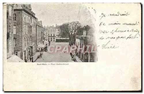 Cartes postales Saint Malo place Chateaubriand