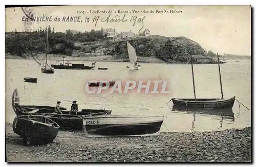 Cartes postales Les Bords de la Rance Vue prise du Port St Hubert Bateaux