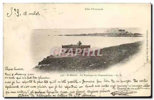 Cartes postales St Malo Le Tombeau de Chateaubriant