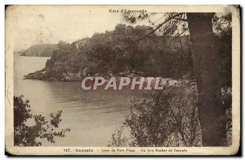 Ansichtskarte AK Cancale Anse de Port Pican Au loin Rocher de Cancale