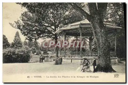 Ansichtskarte AK Vitre Le Jardin des Plantes et le Kiosque de Musique