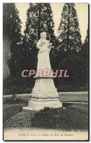 Cartes postales Vitre Statue de Mme de Sevigne