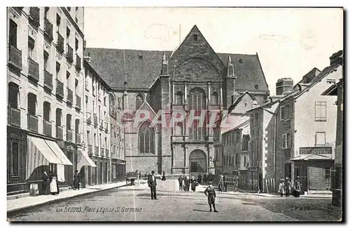 Ansichtskarte AK Rennes Place Eglise St Germain