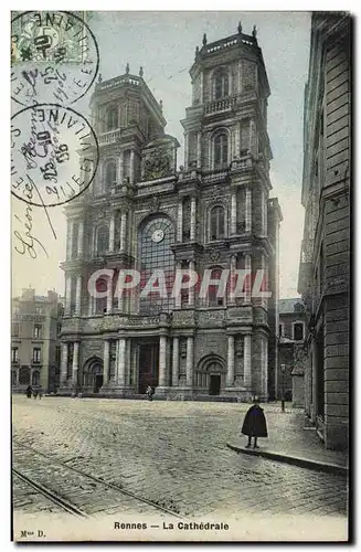 Cartes postales Rennes La Cathedrale