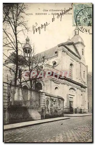 Cartes postales Rennes Eglise Saint Sauveur