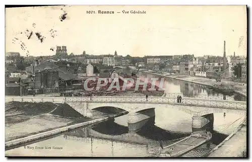 Cartes postales Rennes Vue Generale