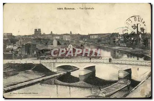 Cartes postales Rennes Vue Generale