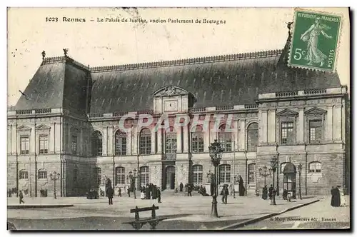 Ansichtskarte AK Rennes Le Palais de Justice ancien Parlement de Bretagne