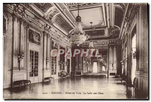 Ansichtskarte AK Rennes Hotel de Ville La Salle des Fetes