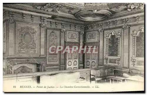 Cartes postales Rennes Palais de Justice La Chambre Correctionnelle