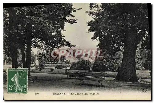 Ansichtskarte AK Rennes Le Jardin des Plantes