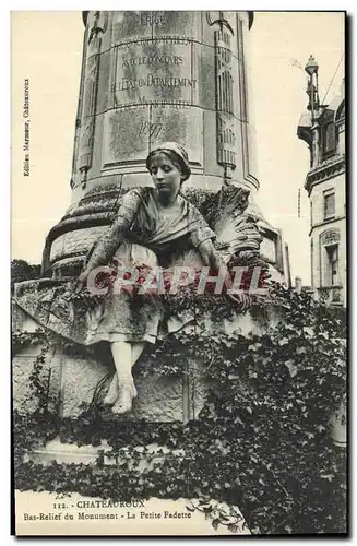Cartes postales Chateauroux Bas Relief du Monument La Petite Fadette