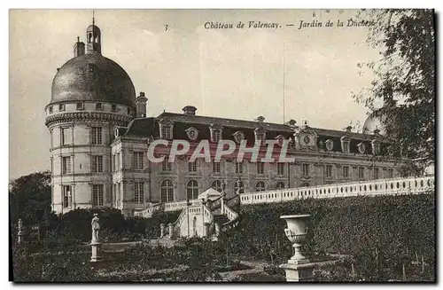 Cartes postales Chateau de Valencay Jardin de la Douches