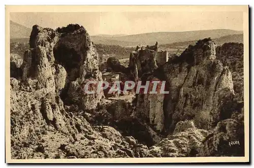 Cartes postales Cirque de Moureze Le village et les ruines du chateau