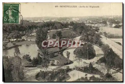 Cartes postales Montpellier Jardin de l Esplanade