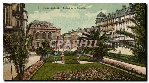 Cartes postales Montpellier Square de la Comedie