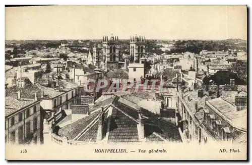 Cartes postales Montpellier Vue generale