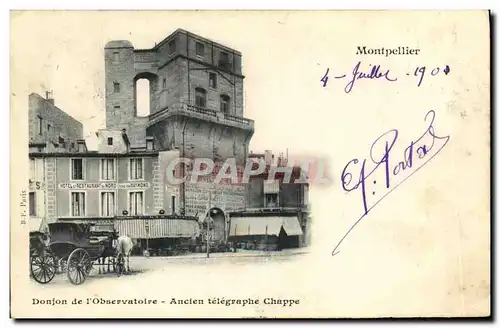 Cartes postales Montpellier Donjon de l Observatoire Ancien telegraphe Chappe