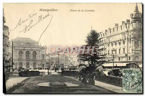 Cartes postales Montpellier Place de la Comedie