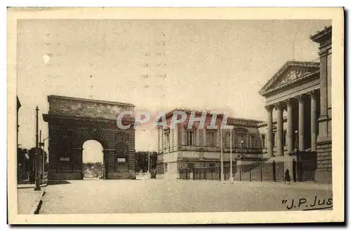Cartes postales Montpellier Arc de Triomphe Palais de Justice