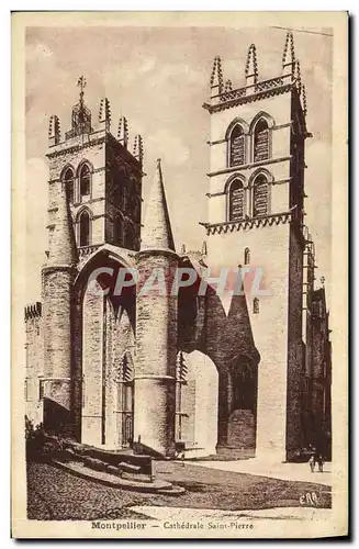 Cartes postales Montpellier Cathedrale Saint Pierre