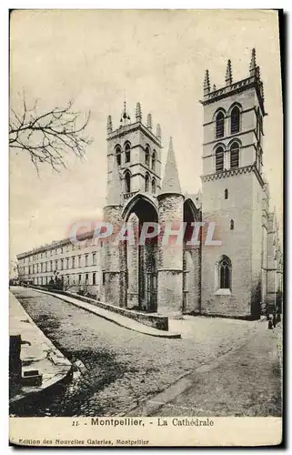 Cartes postales Montpellier La Cathedrale