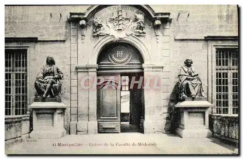 Cartes postales Montpellier Entree de la Faculte de Medecine