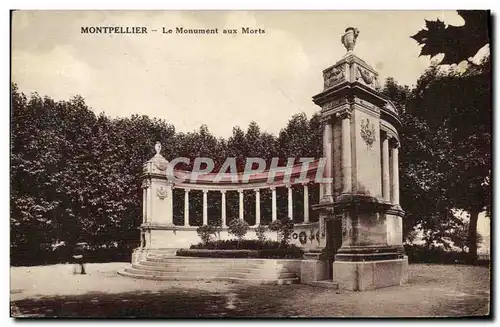 Cartes postales Montpellier Le Monument aux Morts