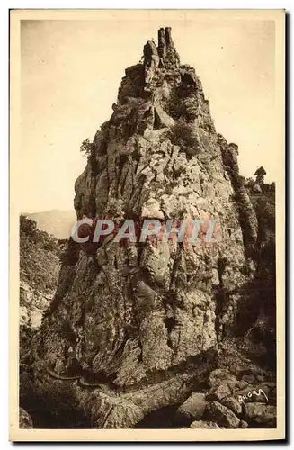 Ansichtskarte AK Lamalou les Bains Le rocher pointu dans les Groges Colombieres sur Orb