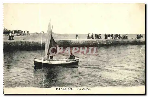 Cartes postales Palavas La Jetee Bateau