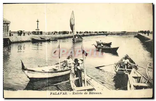 Cartes postales Palavas Entree de Bateaux