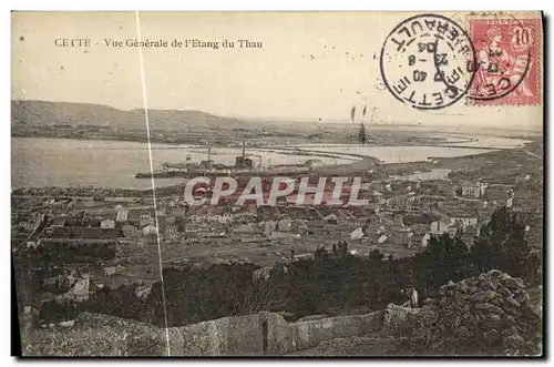 Cartes postales Cette Vue Generale de l Etang du Thau