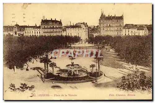 Ansichtskarte AK Beziers Place de la Victoire