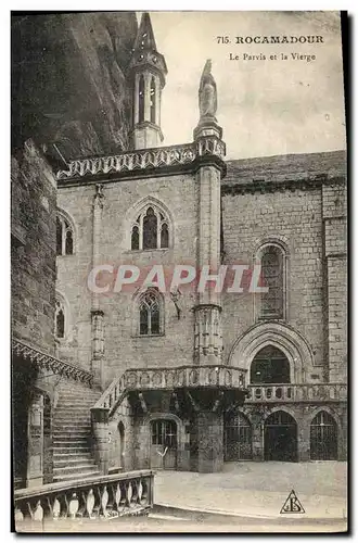 Cartes postales Rocamadour Le Parvis et la Vierge