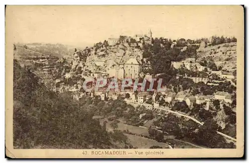 Cartes postales Rocamadour Vue generale