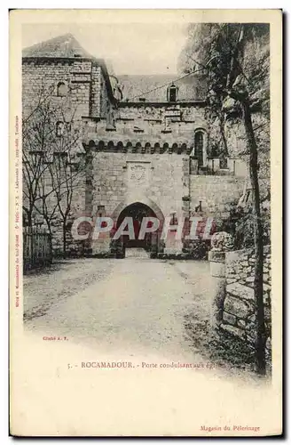 Cartes postales Rocamadour Porte conduisant aux eglises