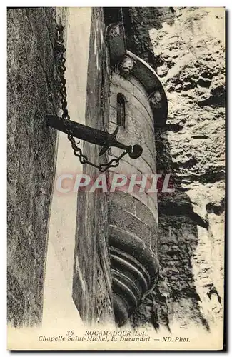 Cartes postales Rocamadour Chapelle Saint Michel la Durandal