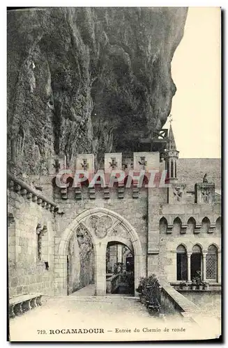 Cartes postales Rocamadour Entree du Chemin de ronde