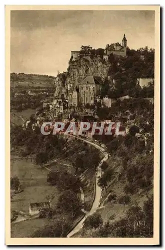 Cartes postales Rocamadour Vue prise de la Route de l Hospitalet