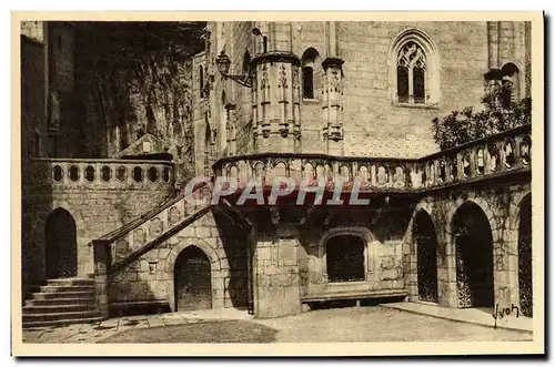 Cartes postales Rocamadour Le Parvis A gauche l Escalier de la Chapelle Miraculeuse