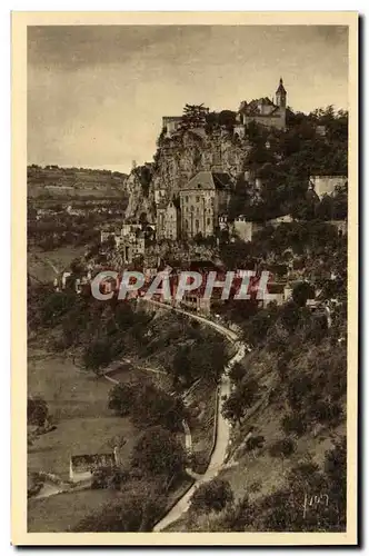 Cartes postales Rocamadour Vue prise de la Route de l Hospitalet