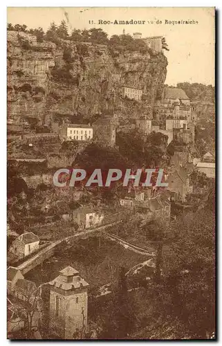 Cartes postales Rocamadour vu de Roquefraiche