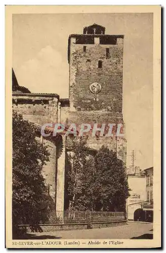 Cartes postales Saint Sever sur Adour Abside de l Eglise