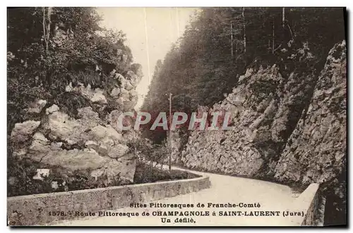 Cartes postales Sites Pittoresques de Franche Comte route Pittoresque de Champagnole a Saint Laurent Un defile