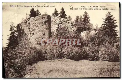 Cartes postales Sirod Ruines du Chateau Vilain